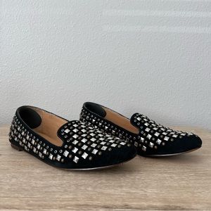 J Crew Addie Beaded/Studded Loafers Size 7.5